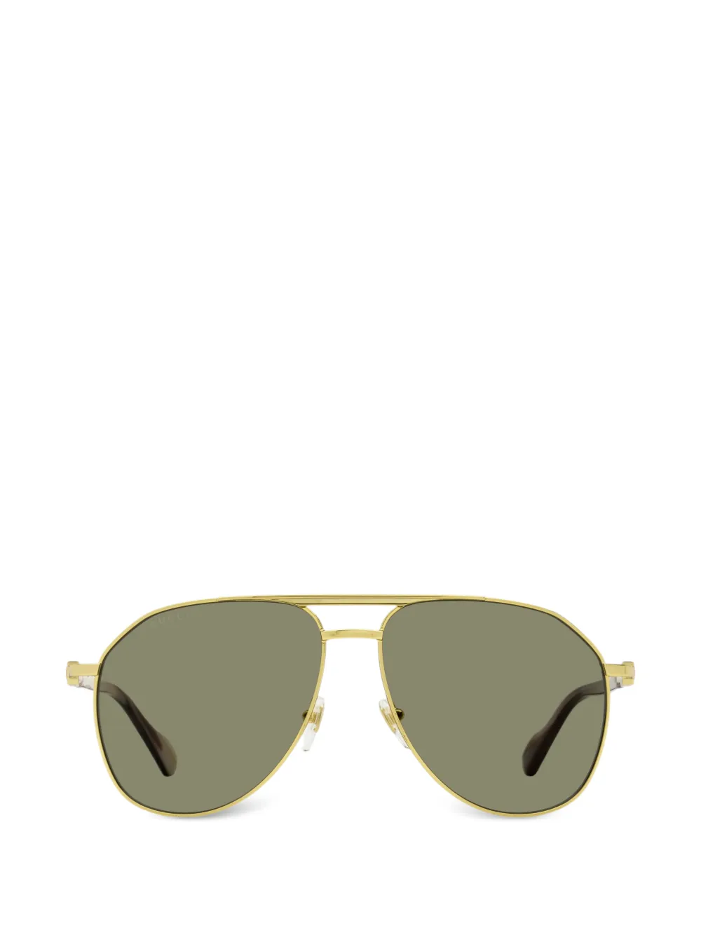 Gucci Eyewear interlocking-logo pilot-frame sunglasses - Gold