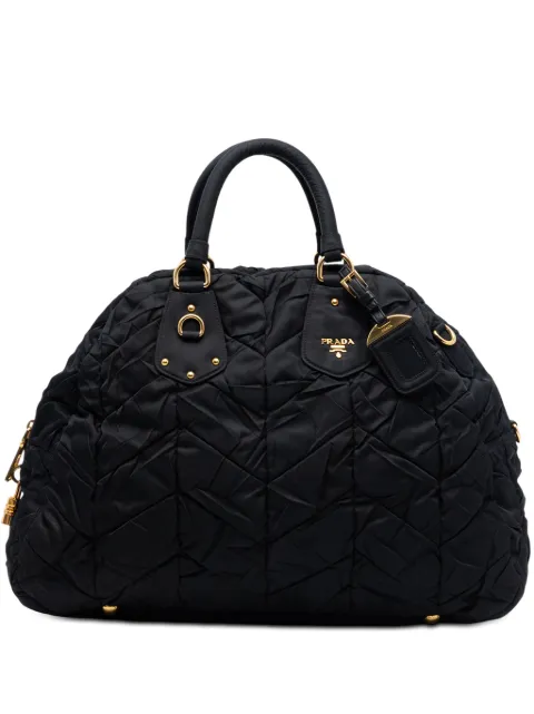 Prada Pre-Owned 2010-2026 Impuntu Tessuto satchel