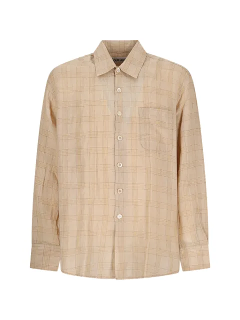 OUR LEGACY gauze check shirt