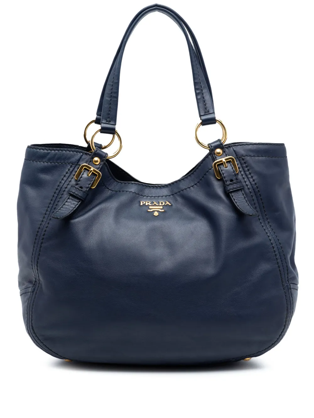 Prada Pre-Owned 2000-2026 Vitello Lux shoulder bag - Blu