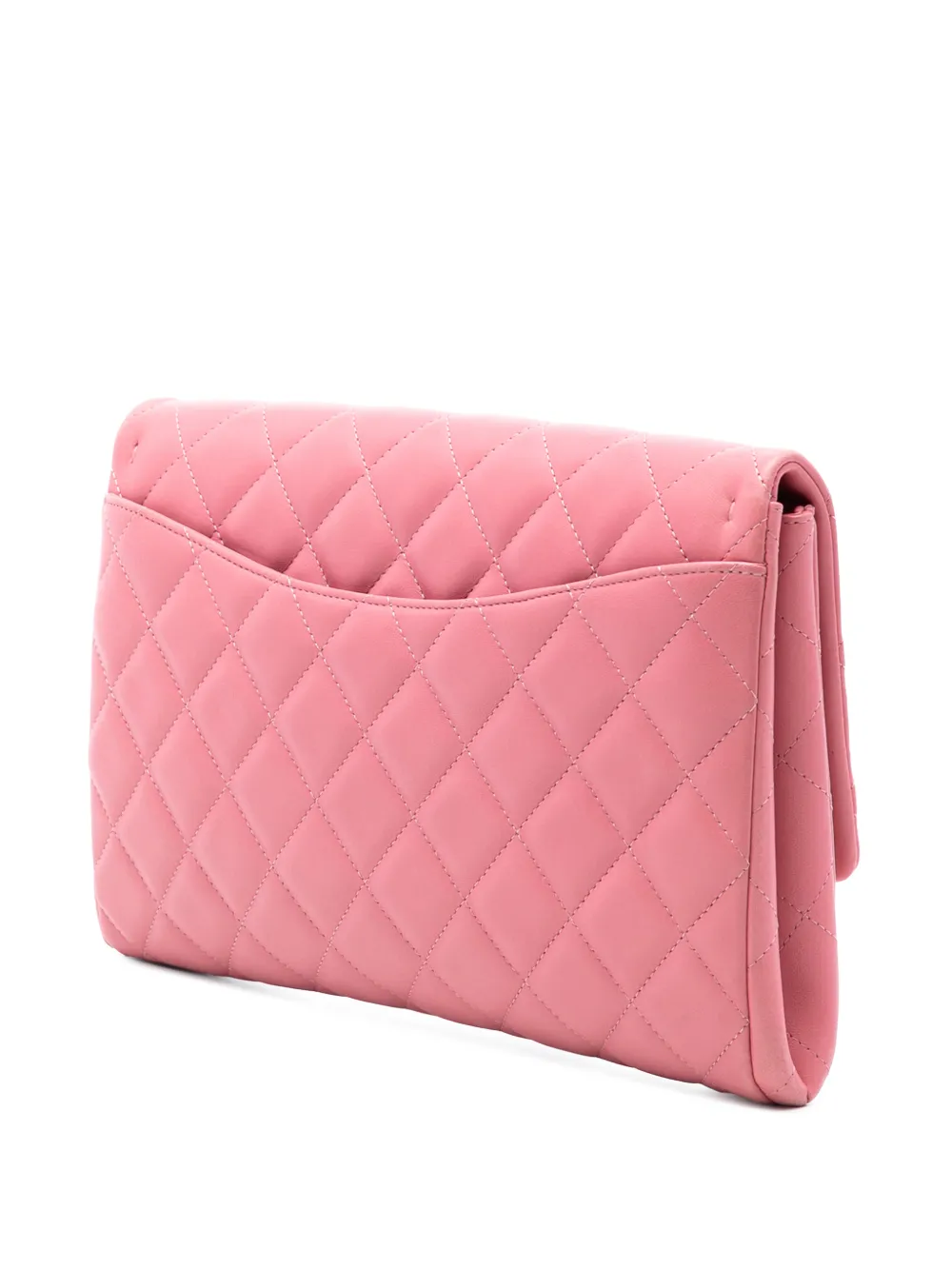 2013-2014 Cc Quilted Lambskin Flap Clutch On Chain Shoulder Bag