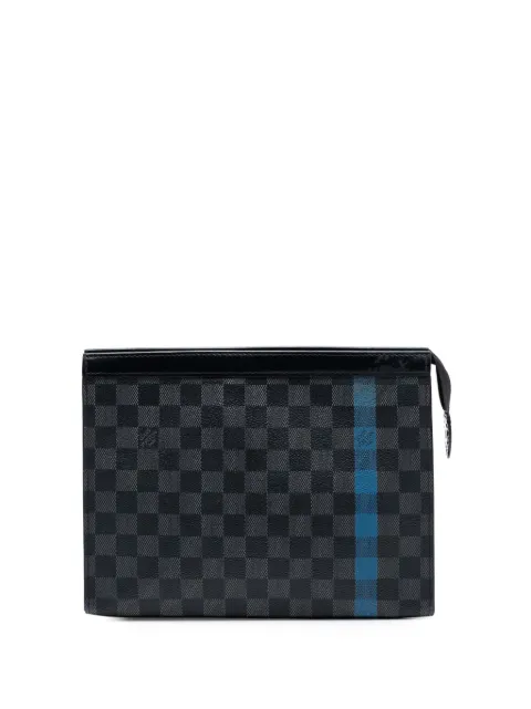 Louis Vuitton Pre-Owned 2018 Damier Graphite Stripe Pochette Voyage MM clutch bag