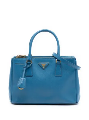 Prada Pre-Owned バイカラーダブルジップ サフィアーノレザー