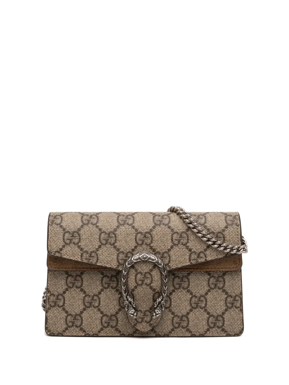 Gucci Pre-Owned 2016-2025 Mini GG Supreme Dionysus crossbody bag - Marrone