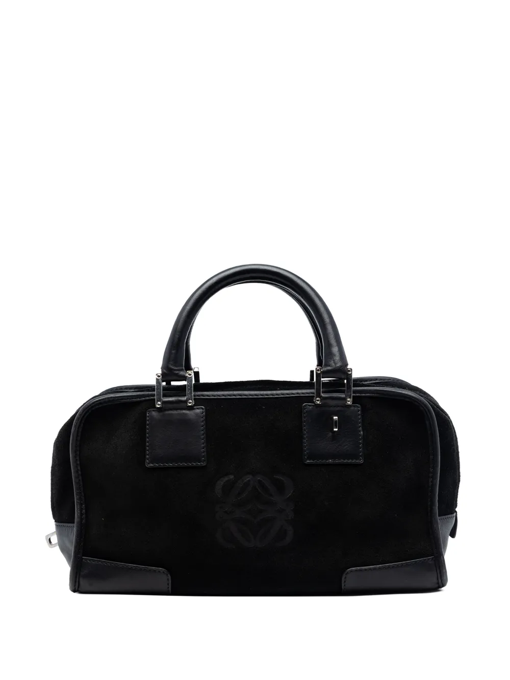 Loewe Pre-Owned 2007 Suede Amazona 28 handbag - Nero