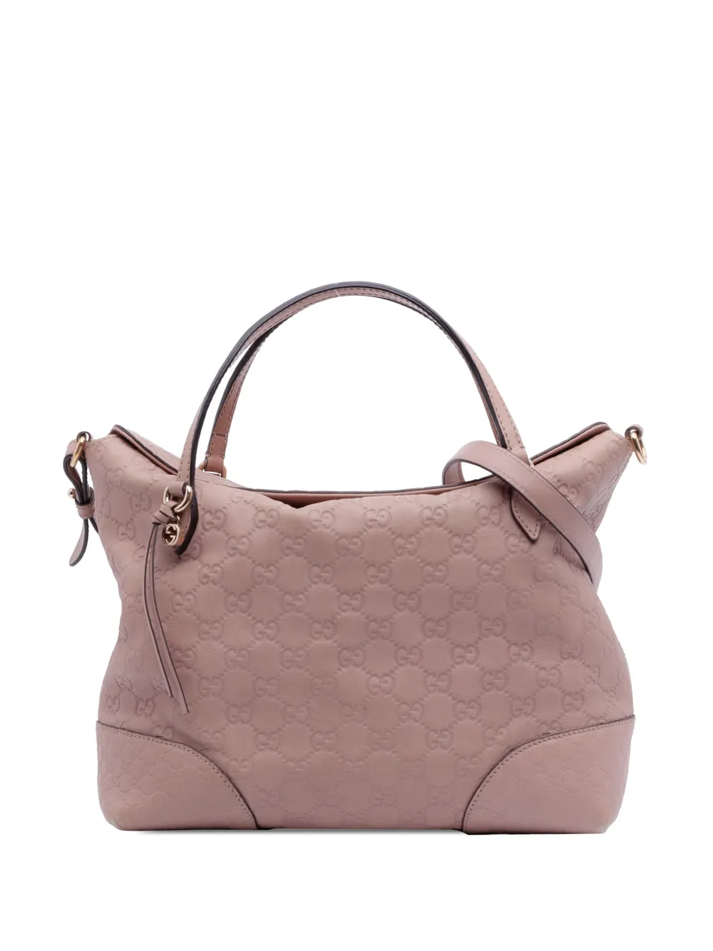 Gucci Pre-Owned 2016-2025 Medium Guccissima Bree Fold Over Tote satchel - Rosa