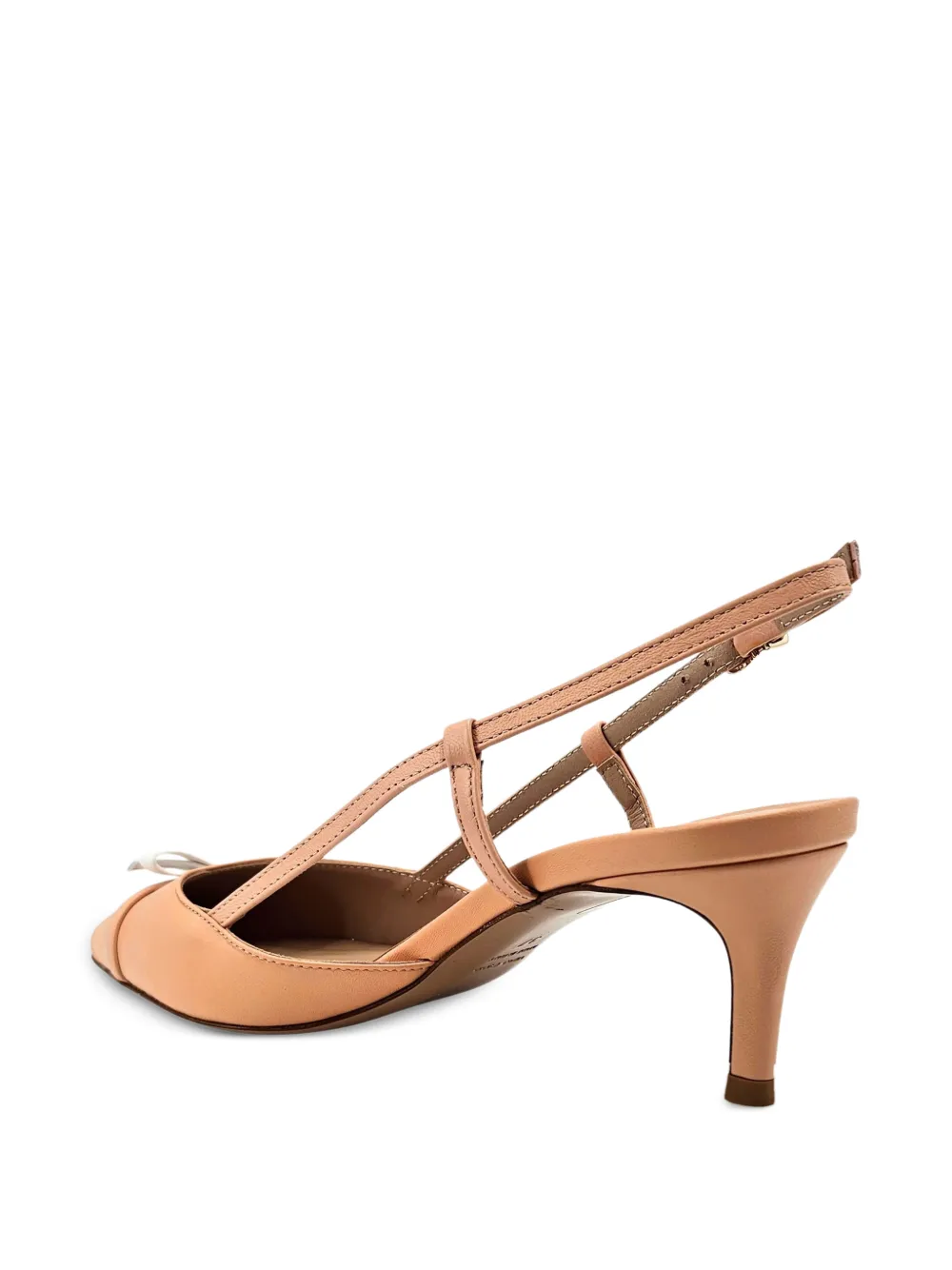Madison.Maison Alessia leather slingback pumps Roze