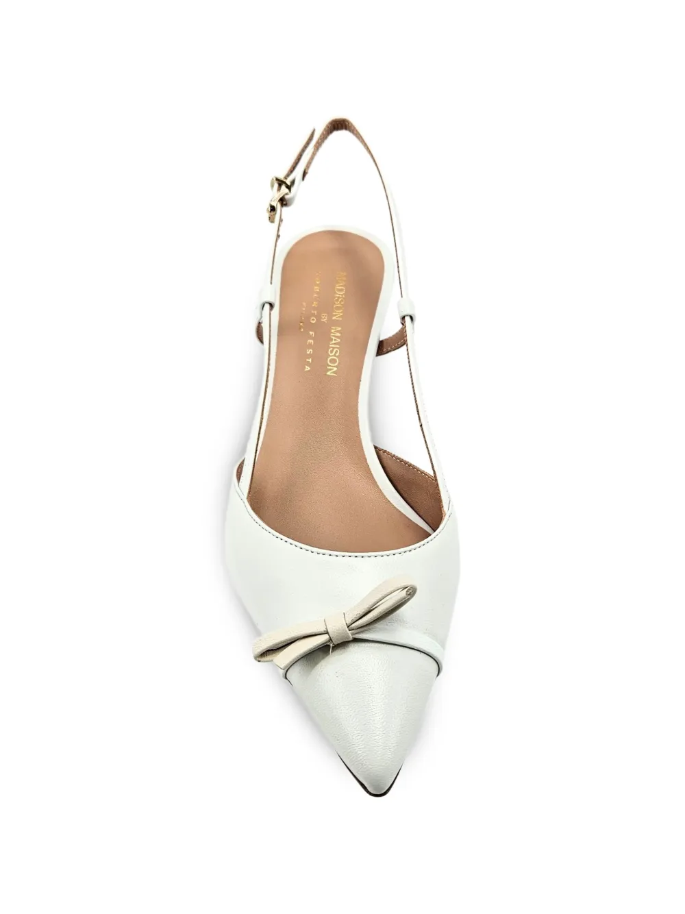 Madison.Maison Alessia slingback pumps Wit