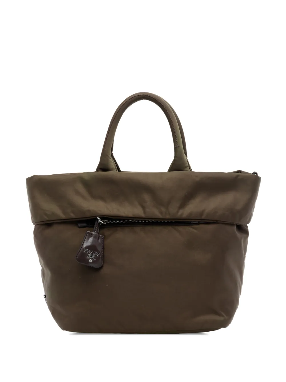 Prada Pre-Owned 2000-2025 Tessuto Reversible satchel - Marrone