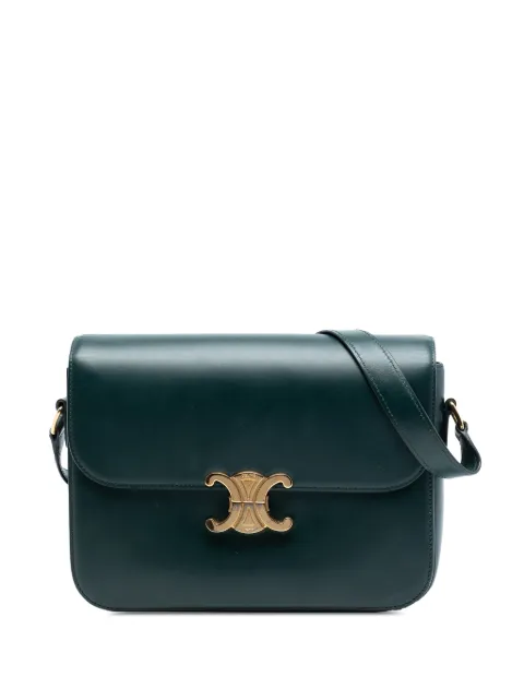 Celine Pre-Owned 2019 Large Shiny Calfskin Triomphe crossbody bag