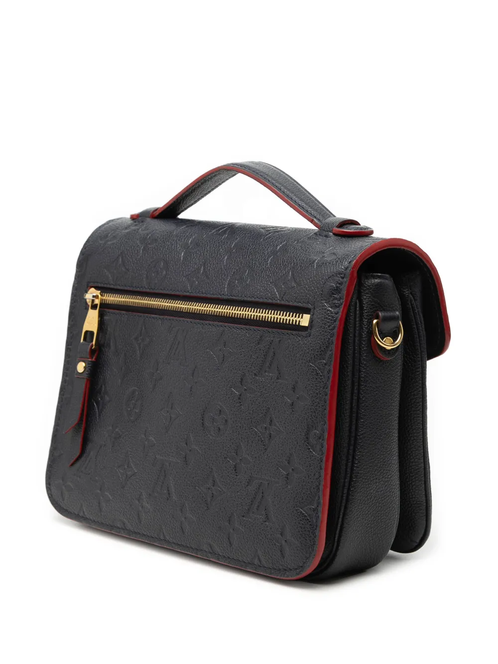  Louis Vuitton Pre-owned Borsa A Tracolla Pochette Metis In Pelle Empreinte Con Monogramma 2020 - Blu 
