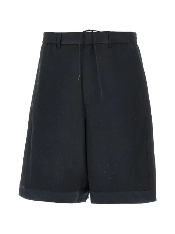 Emporio Armani Paisley Shorts in Blue