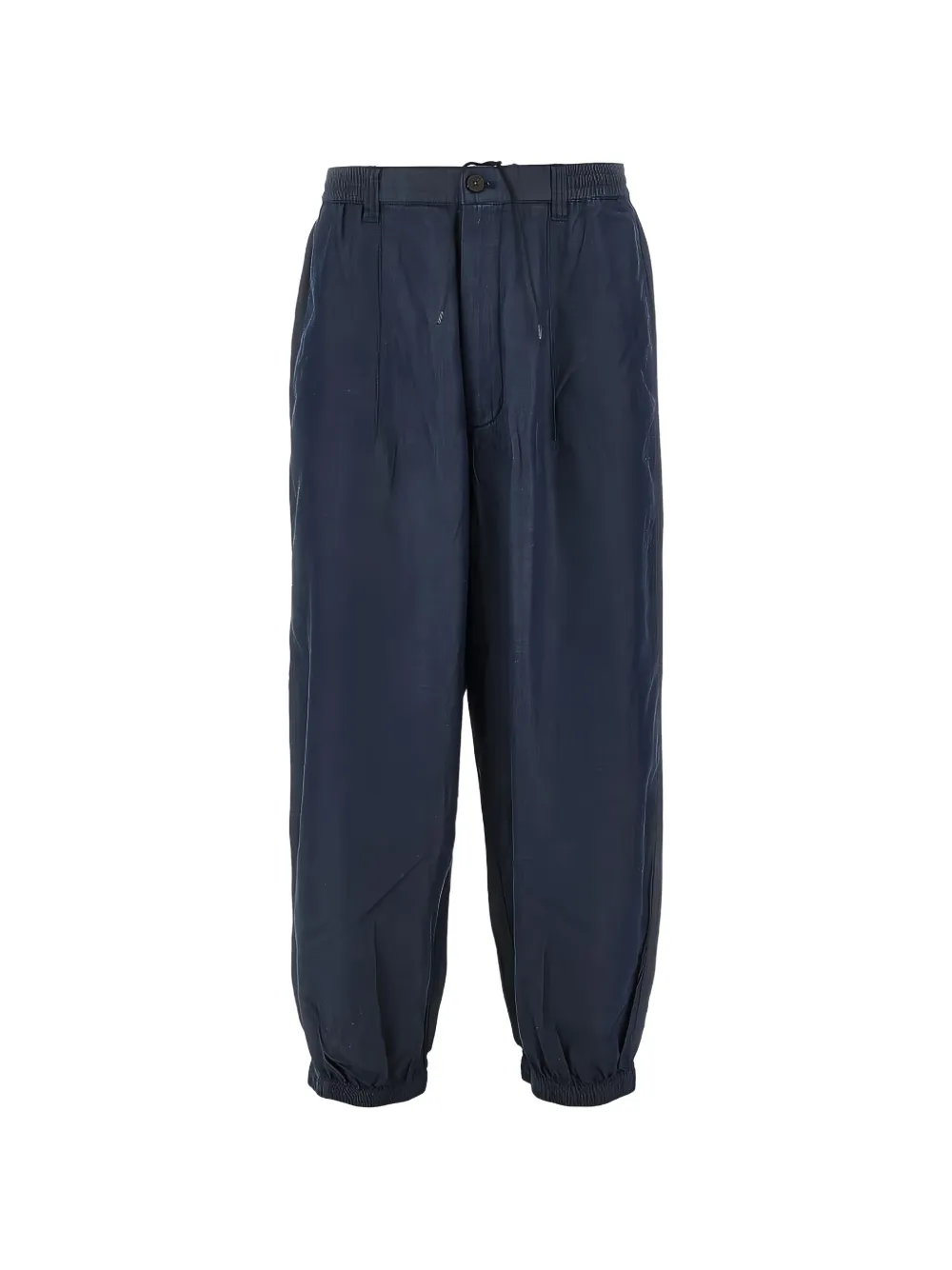 Emporio Armani elasticated-waistband trousers - Blu