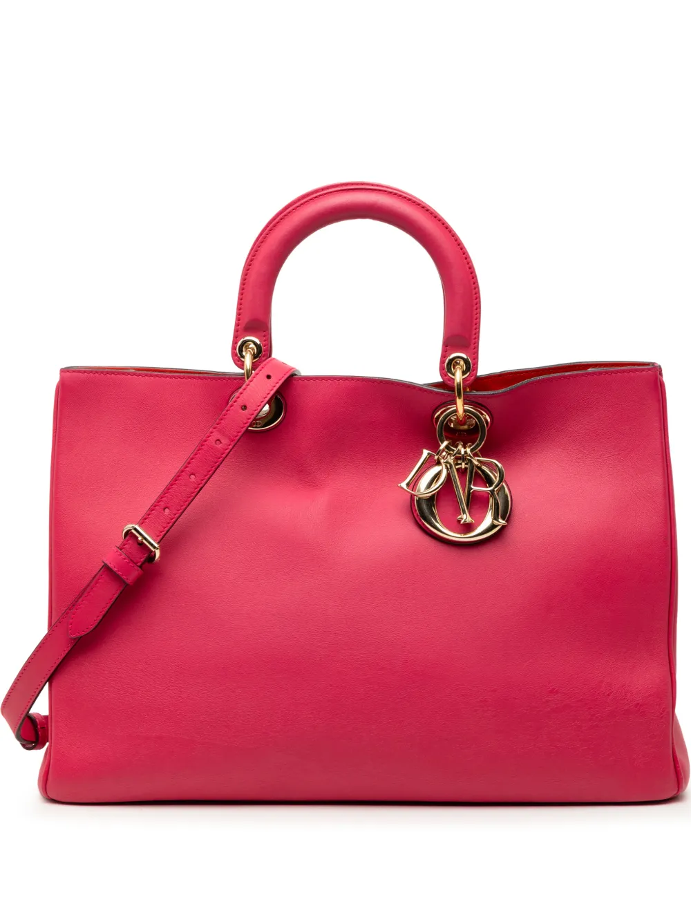 Christian Dior Pre-Owned 2013 Large Leather Diorissimo satchel - Pink