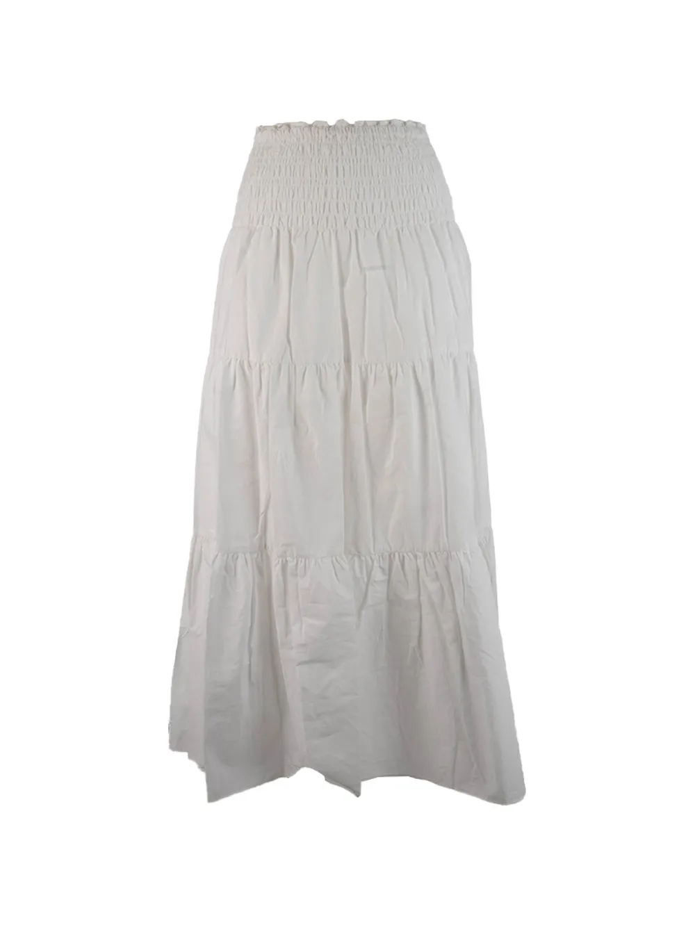 Michael Kors shirred tiered skirt - Bianco