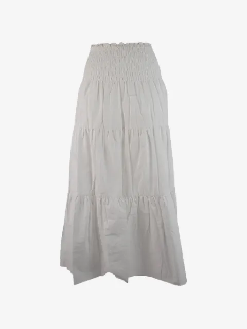 Michael Kors shirred tiered skirt