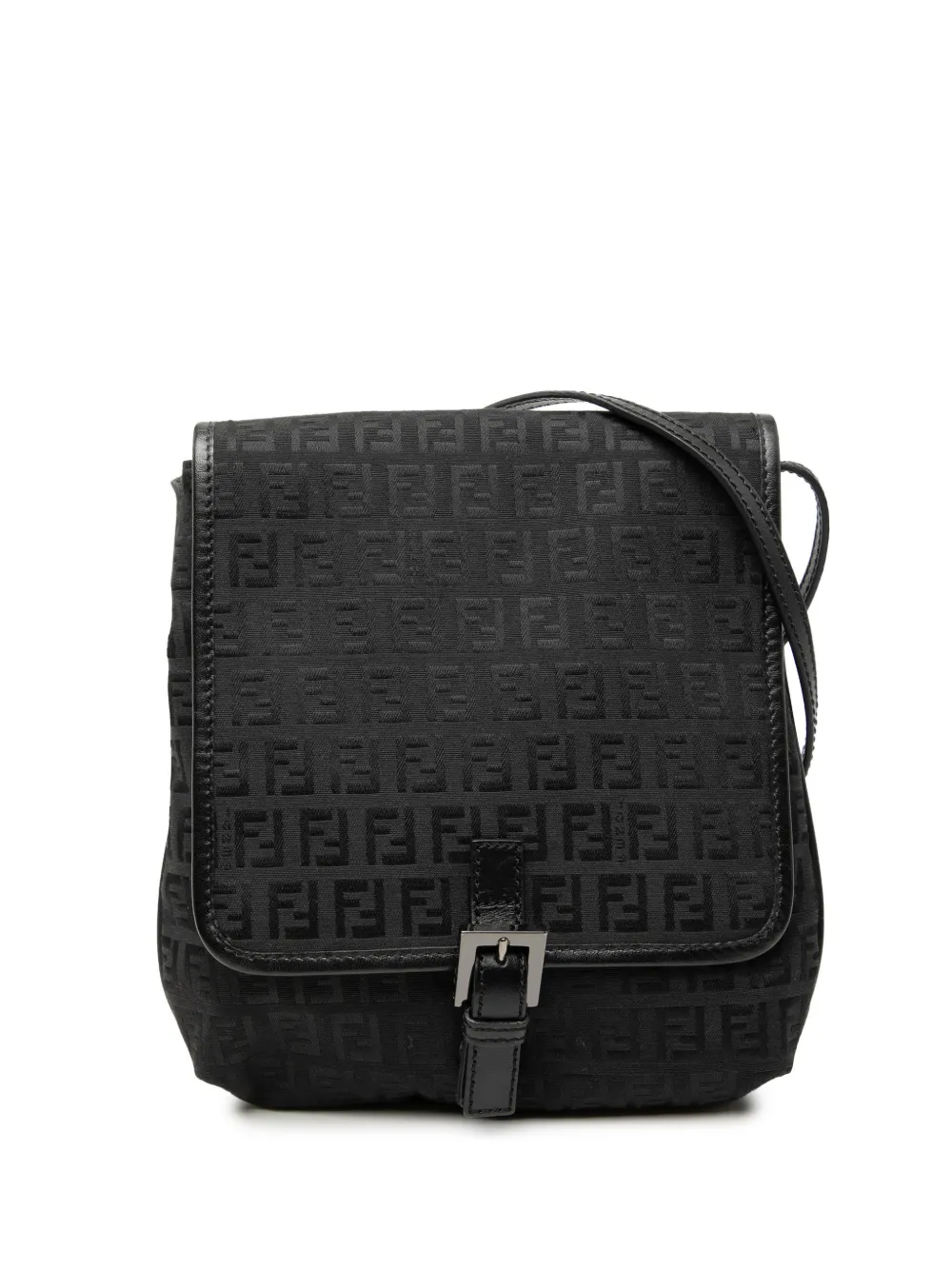 Fendi Pre-Owned 2000-2010 Zucchino Canvas crossbody bag - Nero