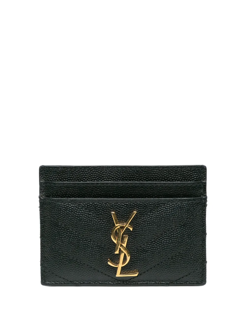 Saint Laurent Pre-Owned 2020 Grain De Poudre Cassandre Matelasse Case card holder - Nero