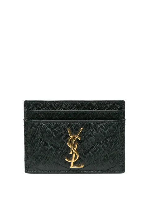 Saint Laurent Pre-Owned tarjetero Grain De Poudre Cassandre Matelasse Case 2020