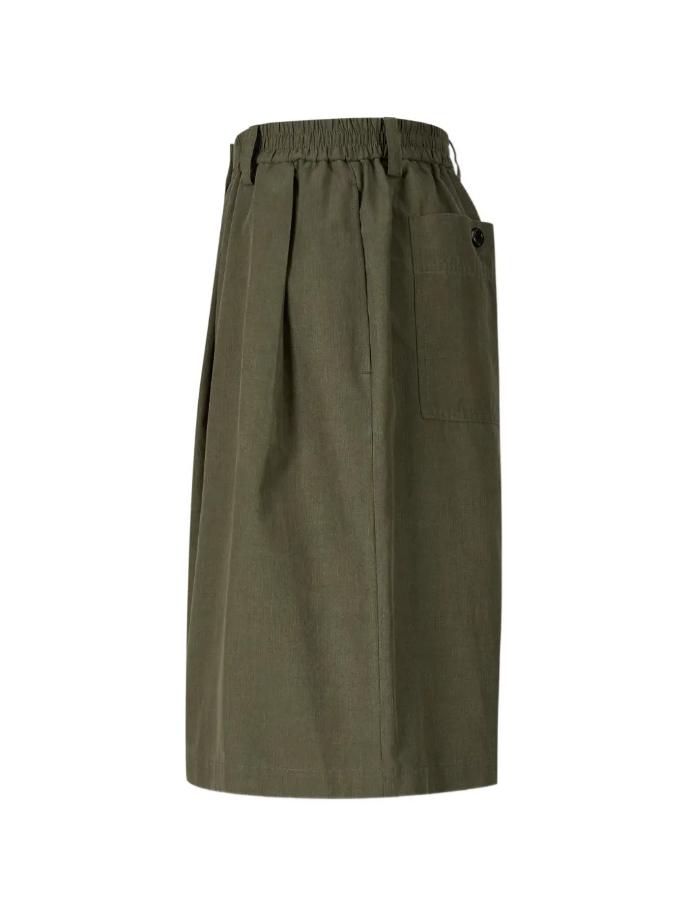  Tomboy Elasticated-waist Pleated Shorts - Green 