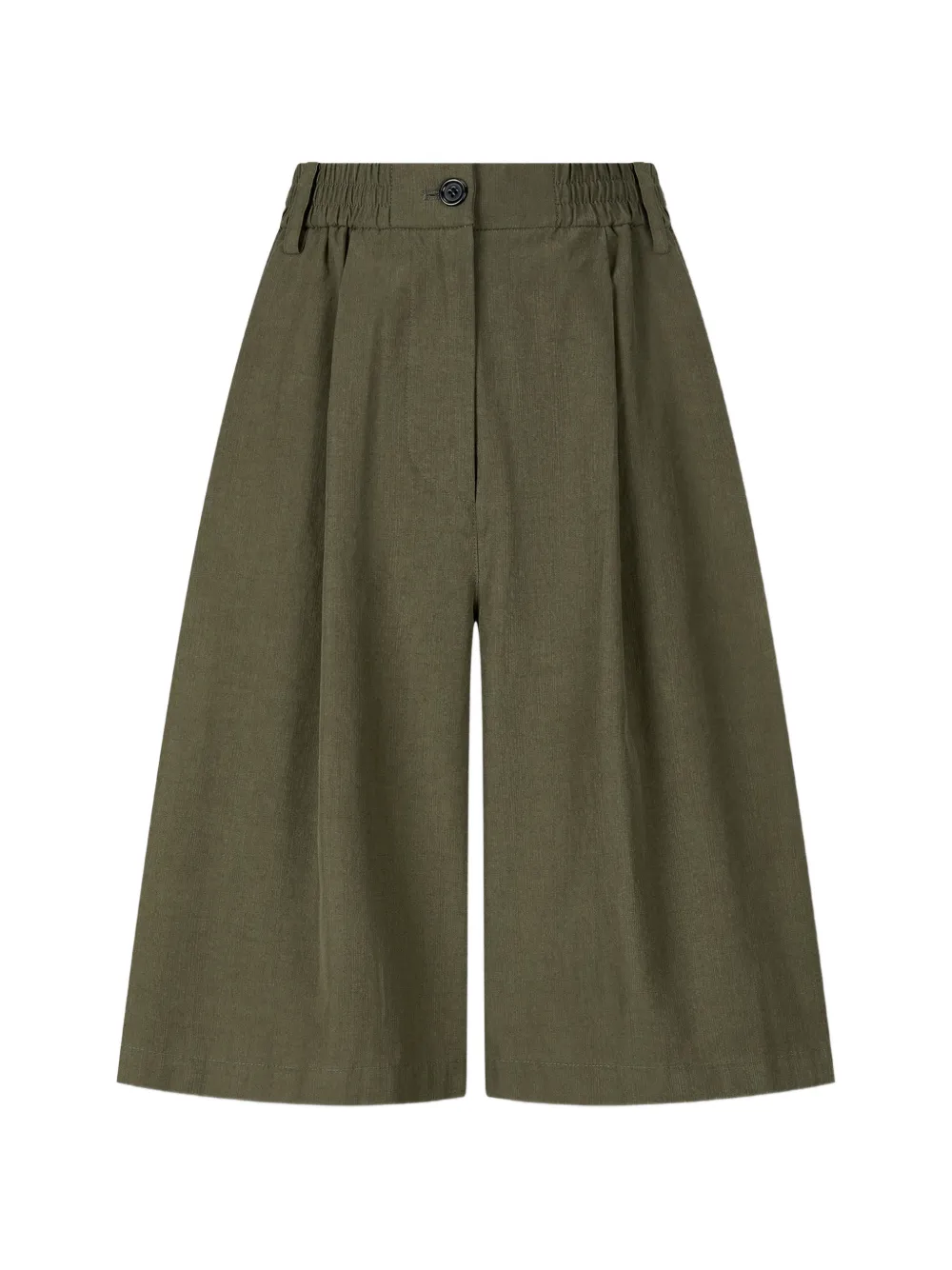 TOMBOY elasticated-waist pleated shorts - Verde