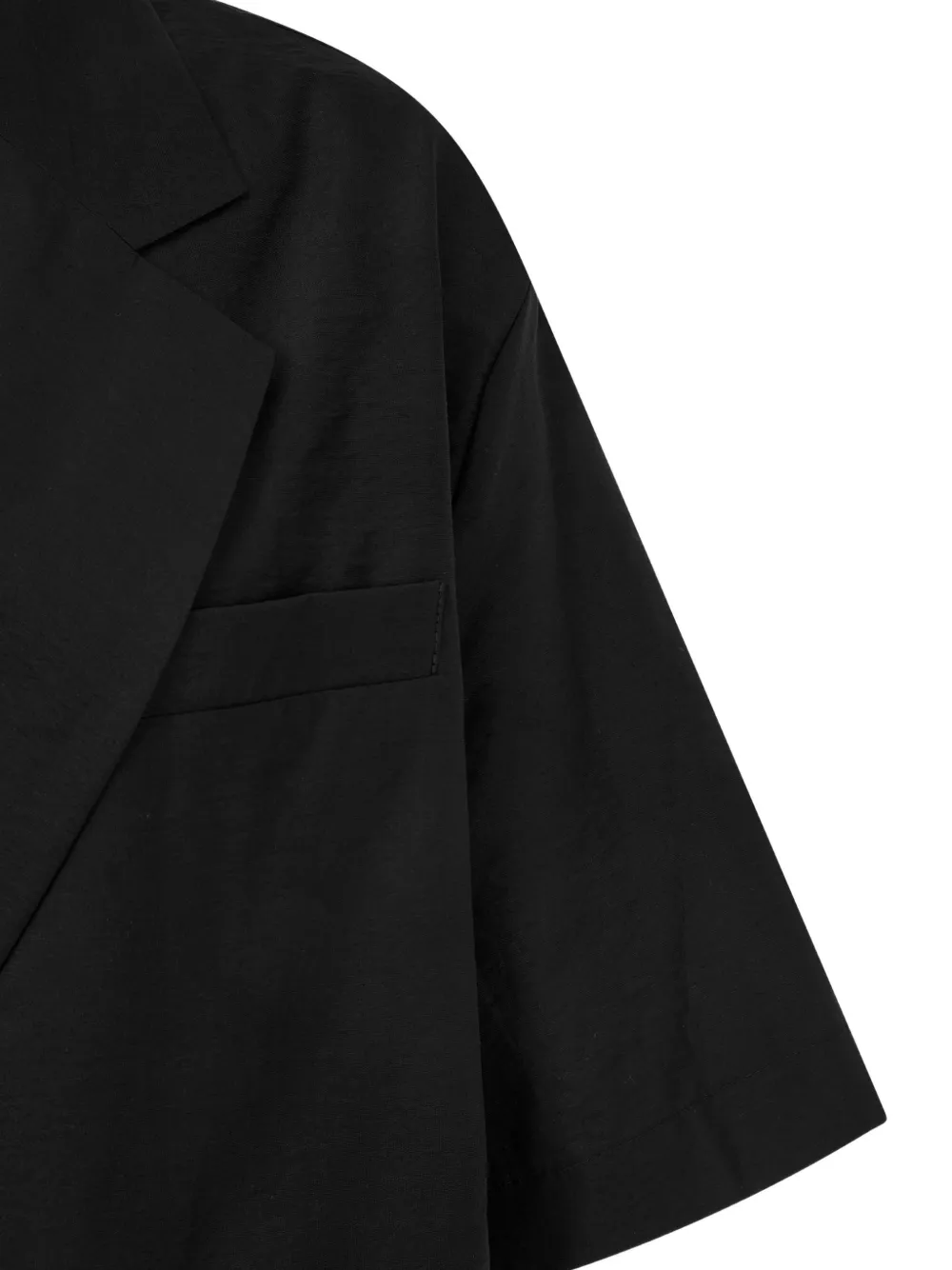 TOMBOY Oversized jack met korte mouwen Zwart