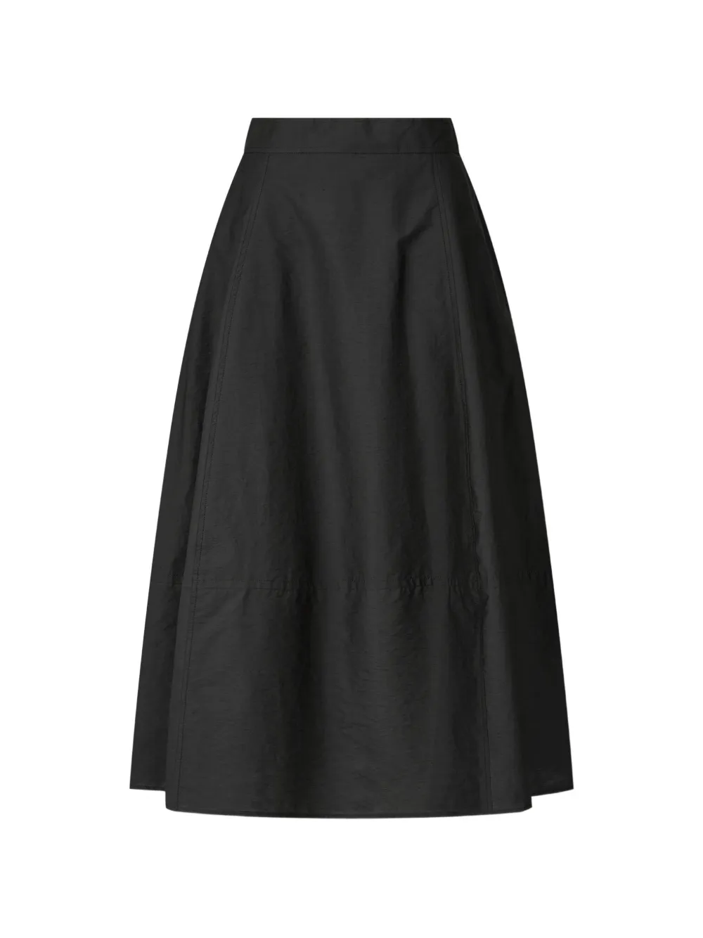 TOMBOY belt-detail balloon cotton skirt - Nero