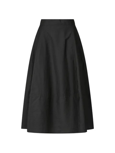 TOMBOY belt-detail balloon cotton skirt