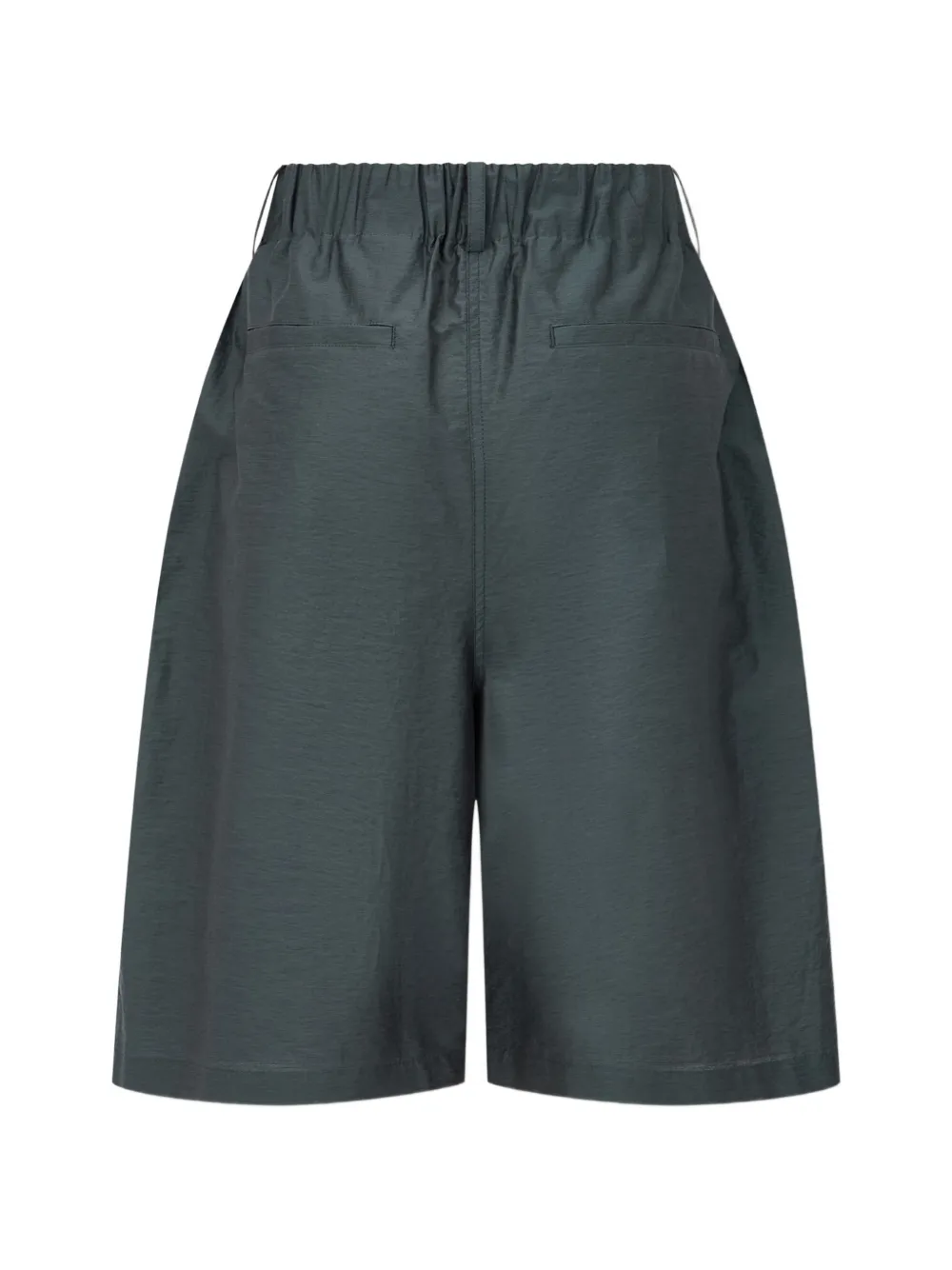 TOMBOY Ruimvallende geplooide katoenen shorts Grijs