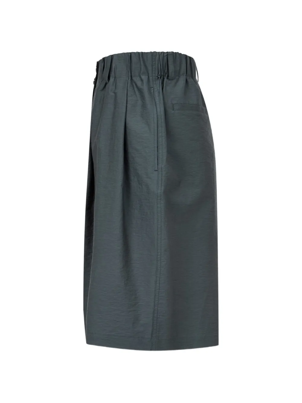 TOMBOY Ruimvallende geplooide katoenen shorts Grijs