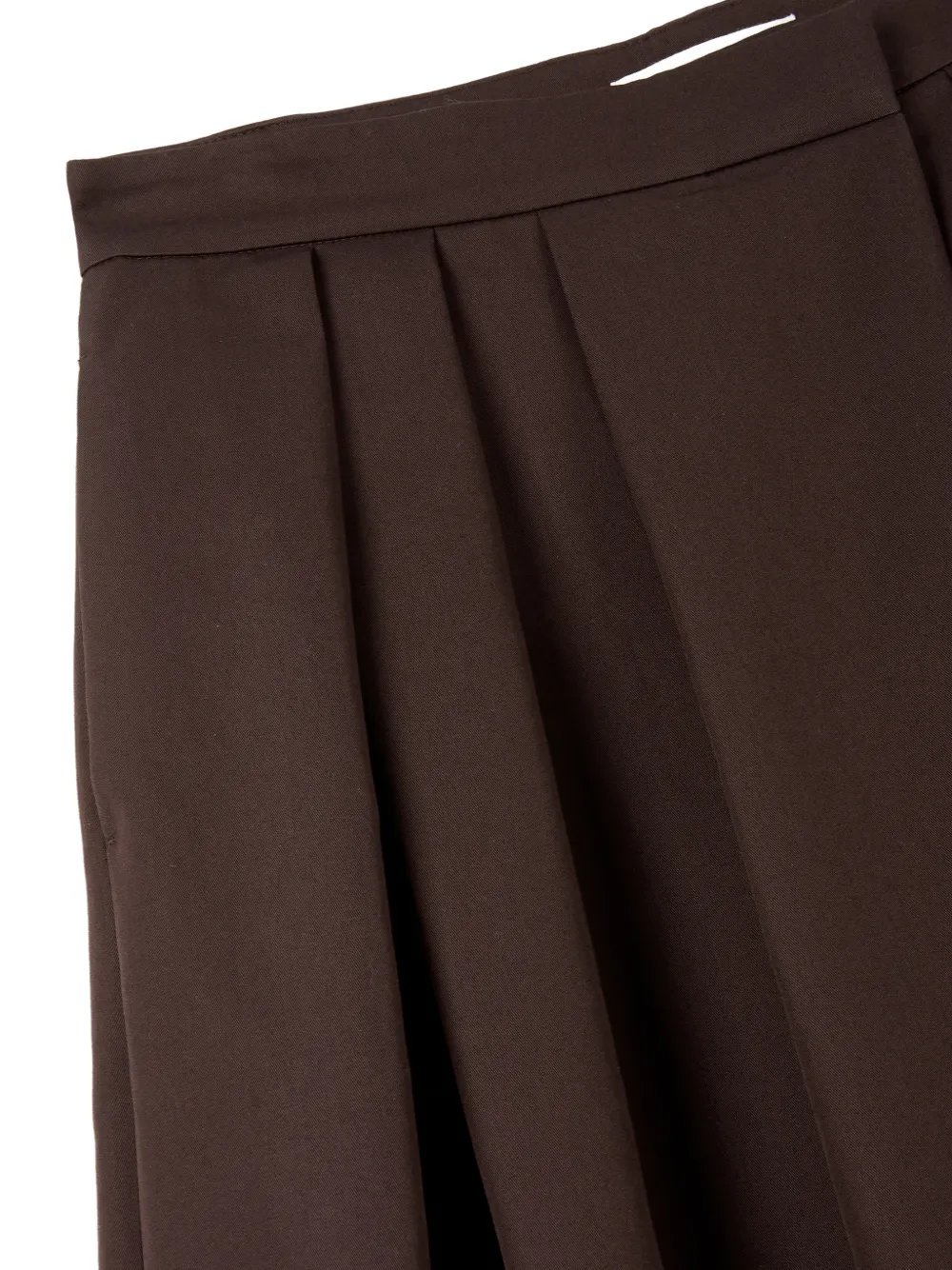 TOMBOY Katoenen midi-skort met A-lijn Bruin