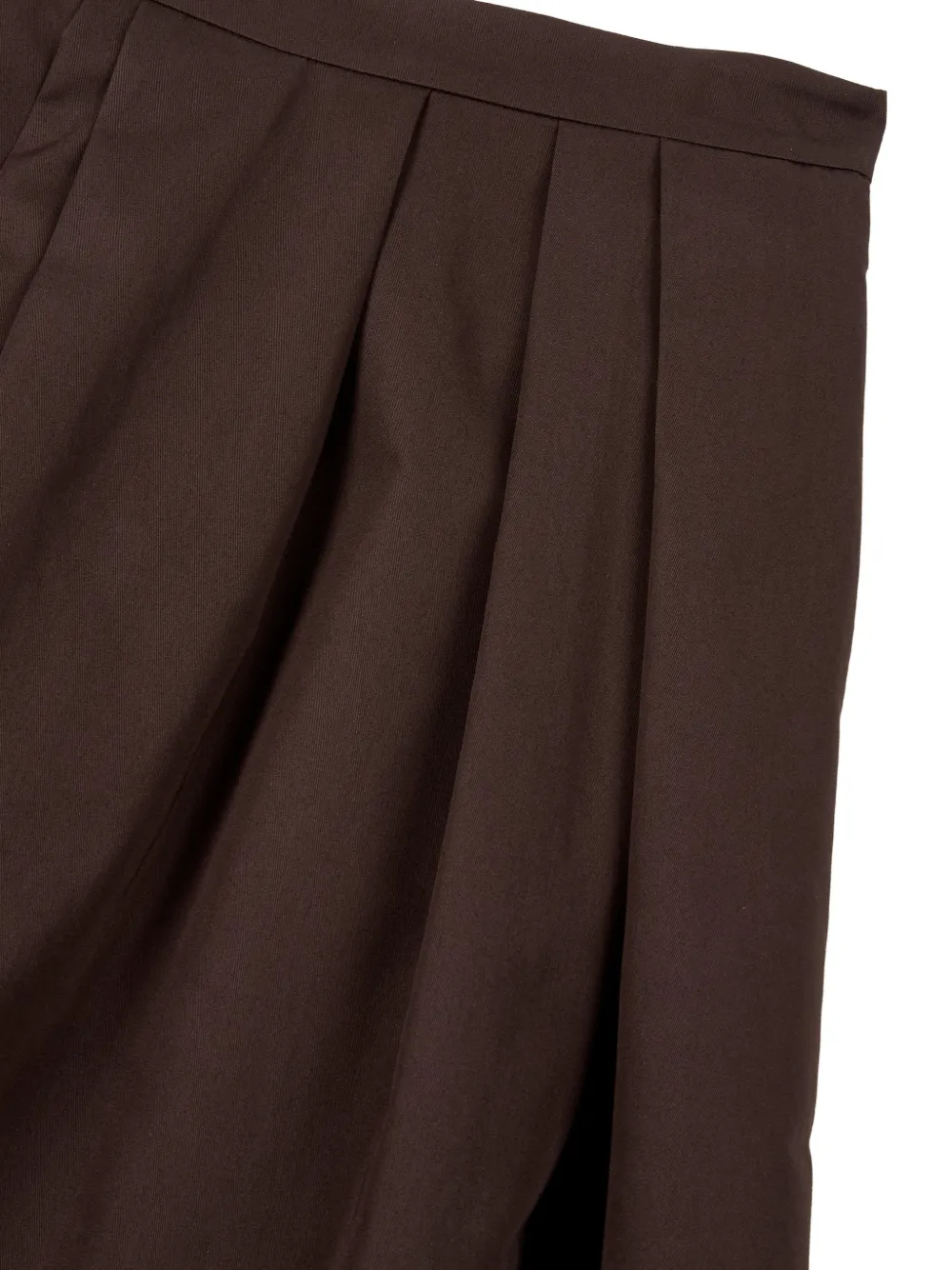 TOMBOY Katoenen midi-skort met A-lijn Bruin