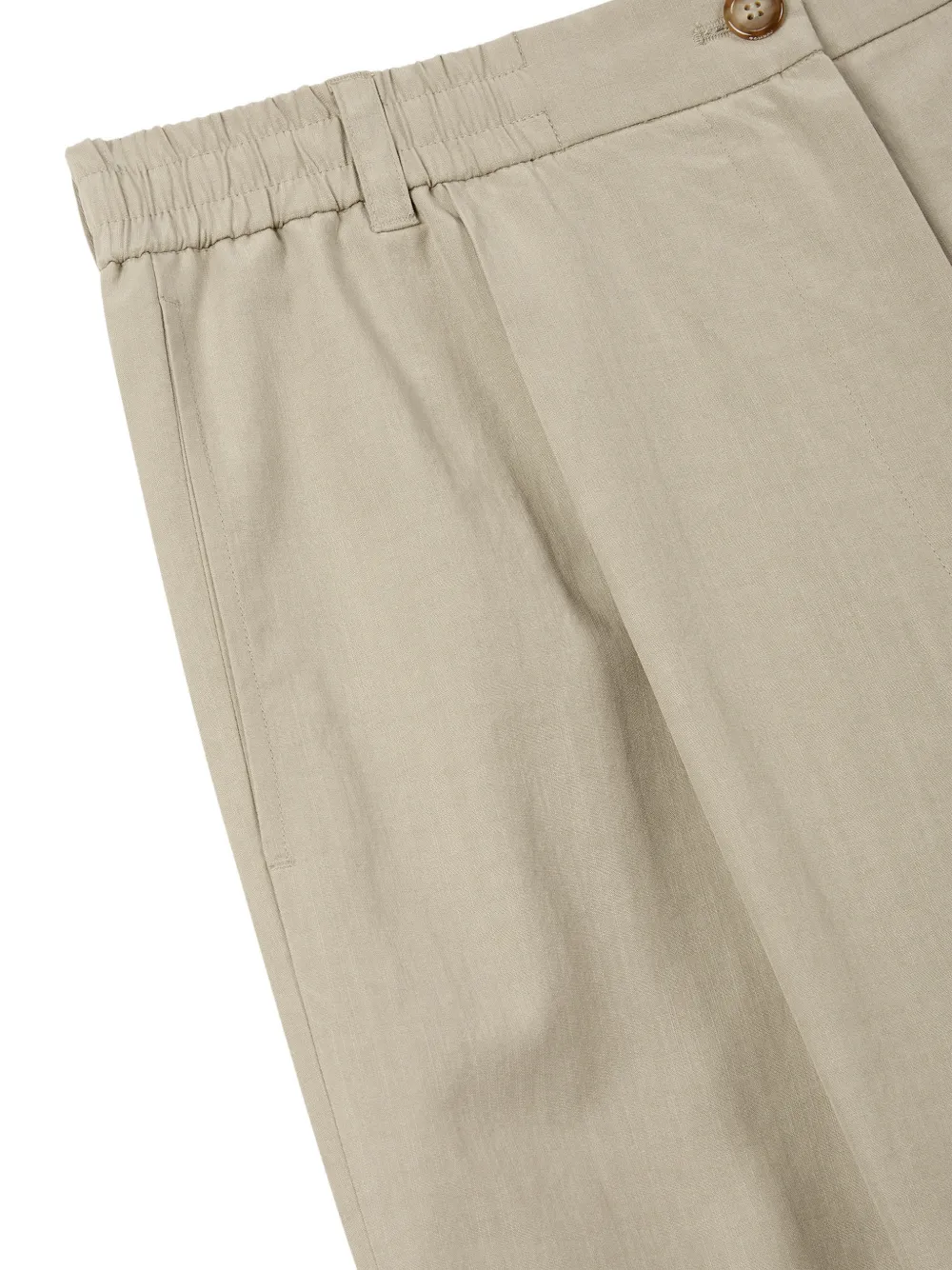 TOMBOY Broek met elastische taille Beige