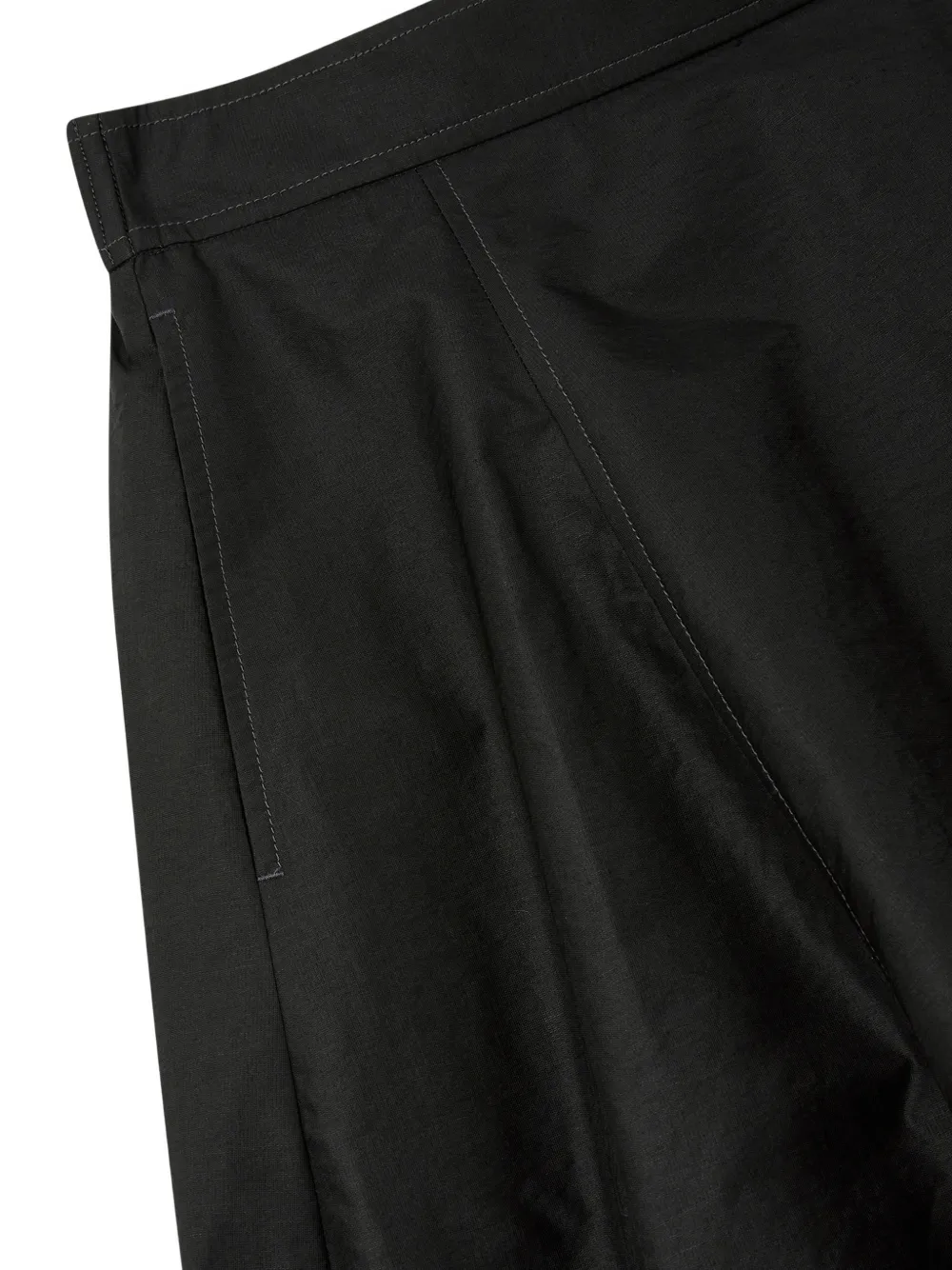 TOMBOY Katoenen ballonrok met snaardetail Zwart
