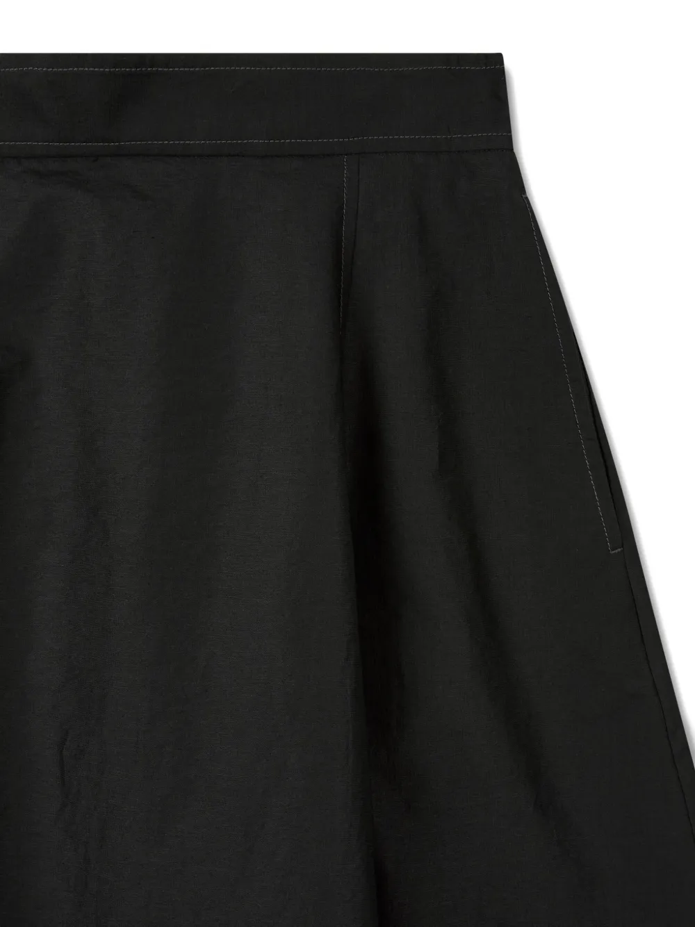 TOMBOY Katoenen ballonrok met snaardetail Zwart