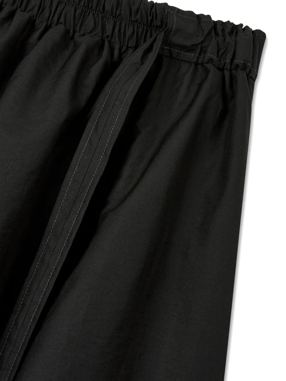 TOMBOY Katoenen ballonrok met snaardetail Zwart