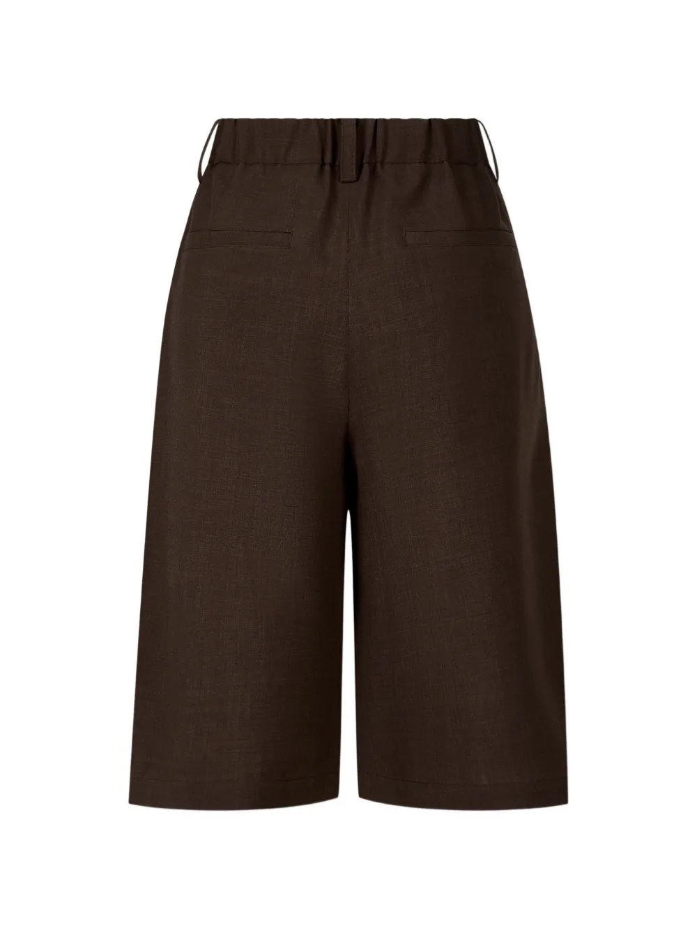  Tomboy Pleated Relaxed-fit Shorts - Brown 