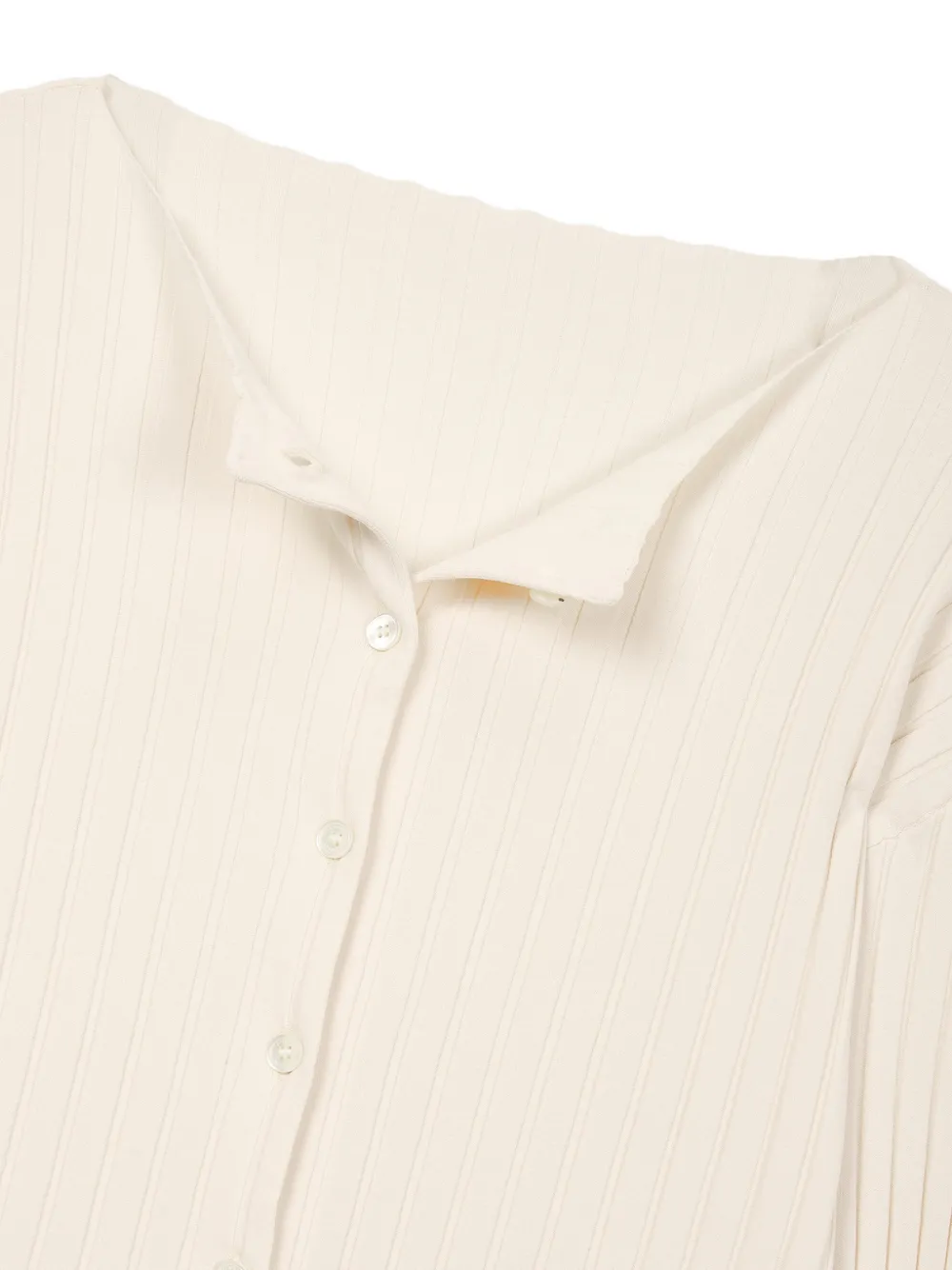  Tomboy Ribbed Button-down Cardigan - Neutrals 