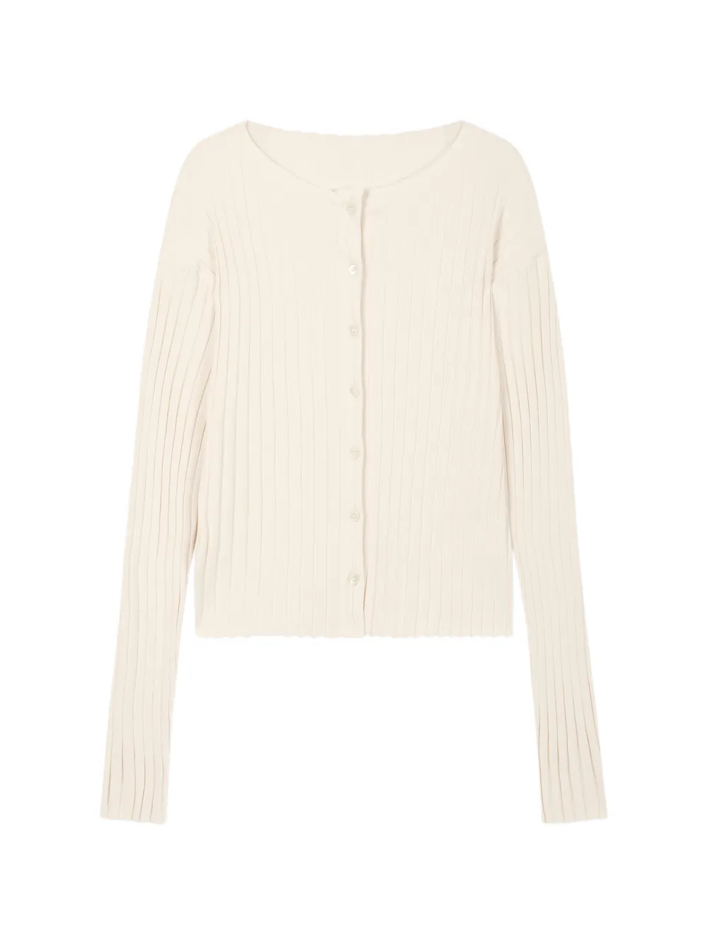 TOMBOY ribbed button-down cardigan - Toni neutri