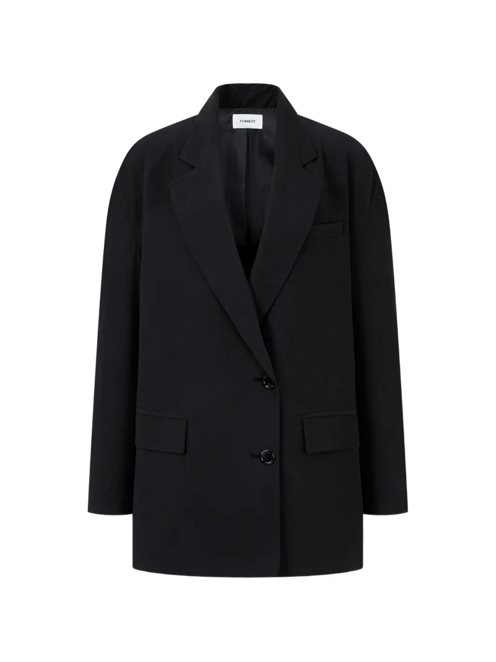 TOMBOY double-breasted coat - Nero