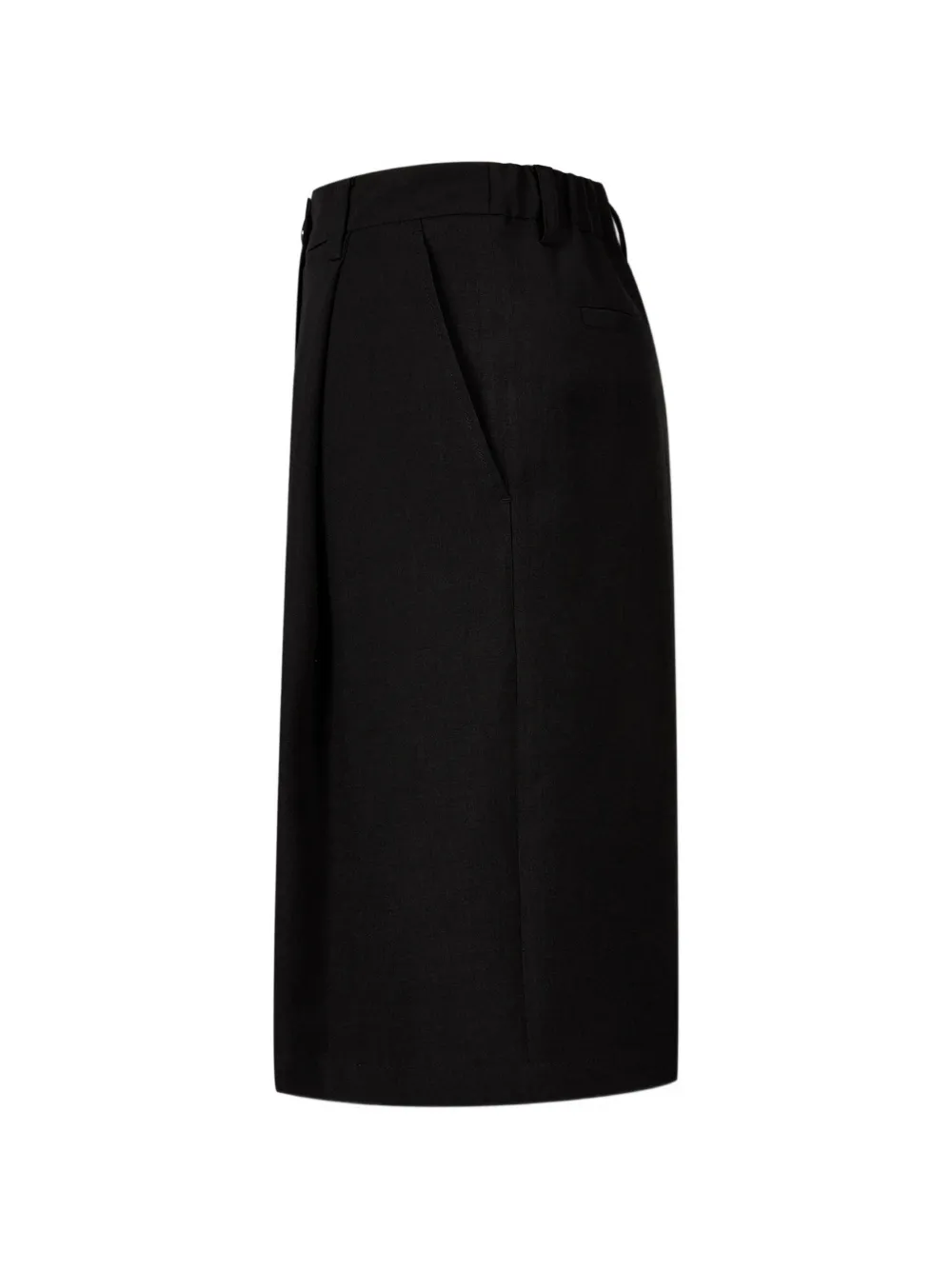 TOMBOY Ruimvallende shorts met elastische taille Zwart