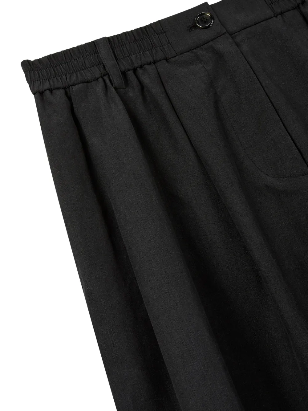 TOMBOY Shorts met elastische taille Zwart