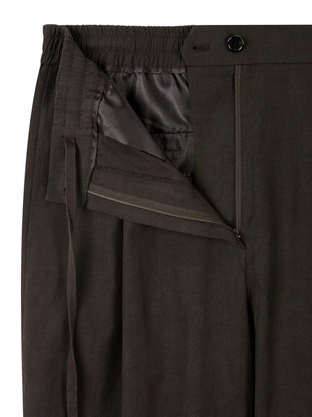 TOMBOY Broek met elastische tailleband Bruin