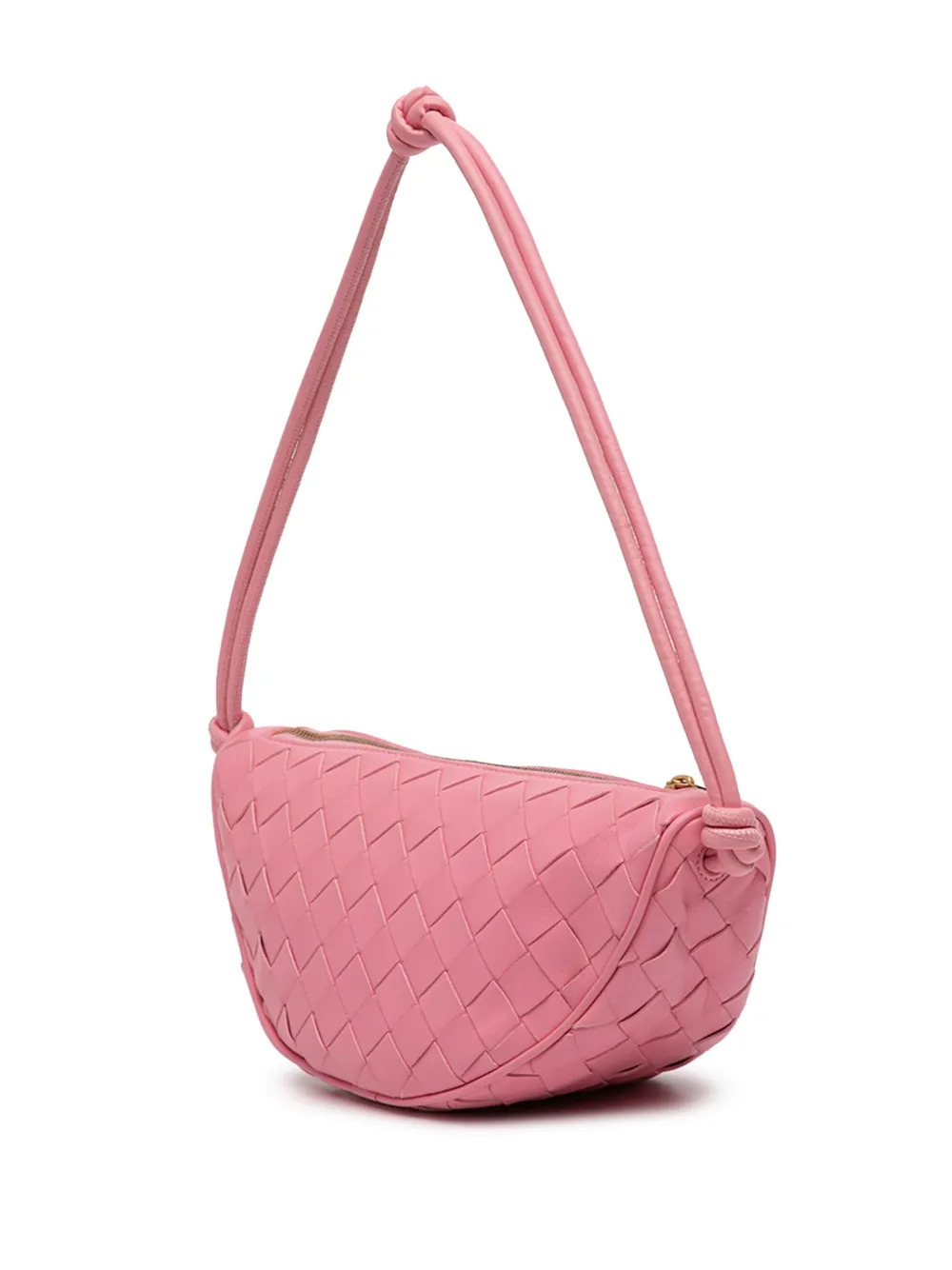 2012-2025 Nappa Intrecciato Half Moon Shoulder Bag
