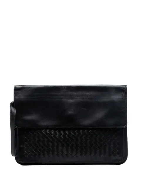 Bottega Veneta Pre-Owned 2012-2026 Leather Intrecciato clutch bag