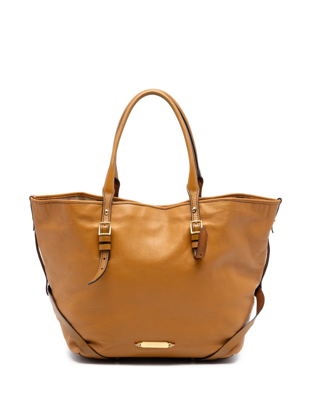 Burberry Pre-Owned 2000-2017 Leather Salisbury Belted tote bag - Braun