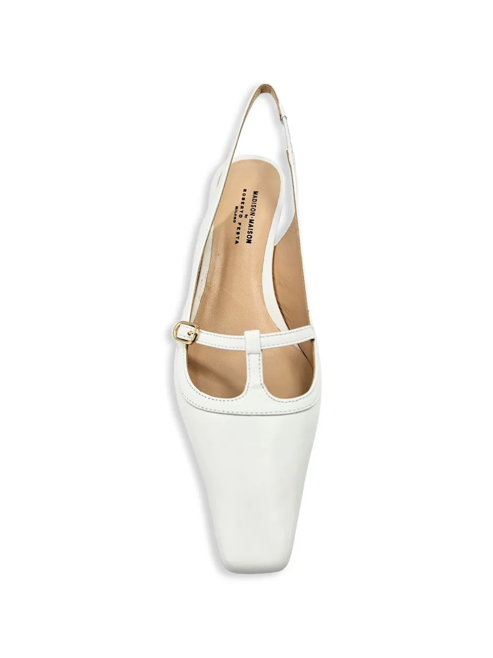 Madison.Maison Penny slingback pumps Wit