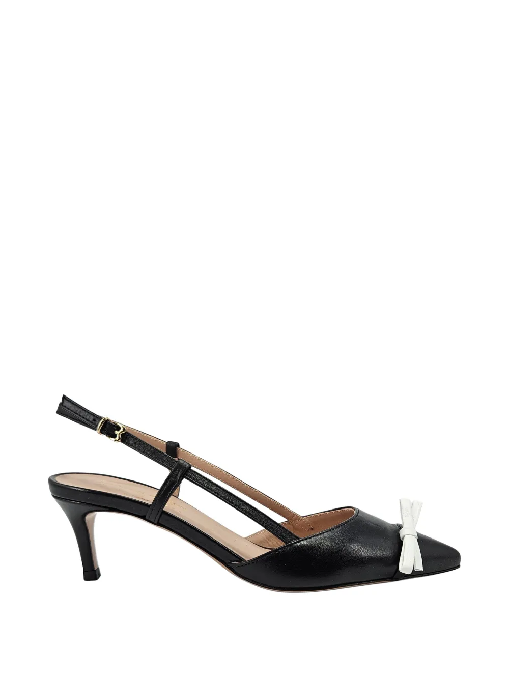Madison.Maison Alessia leather slingback pumps - Nero