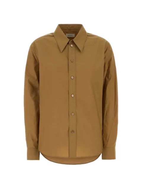 LEMAIRE camisa de seda con cuello de pico