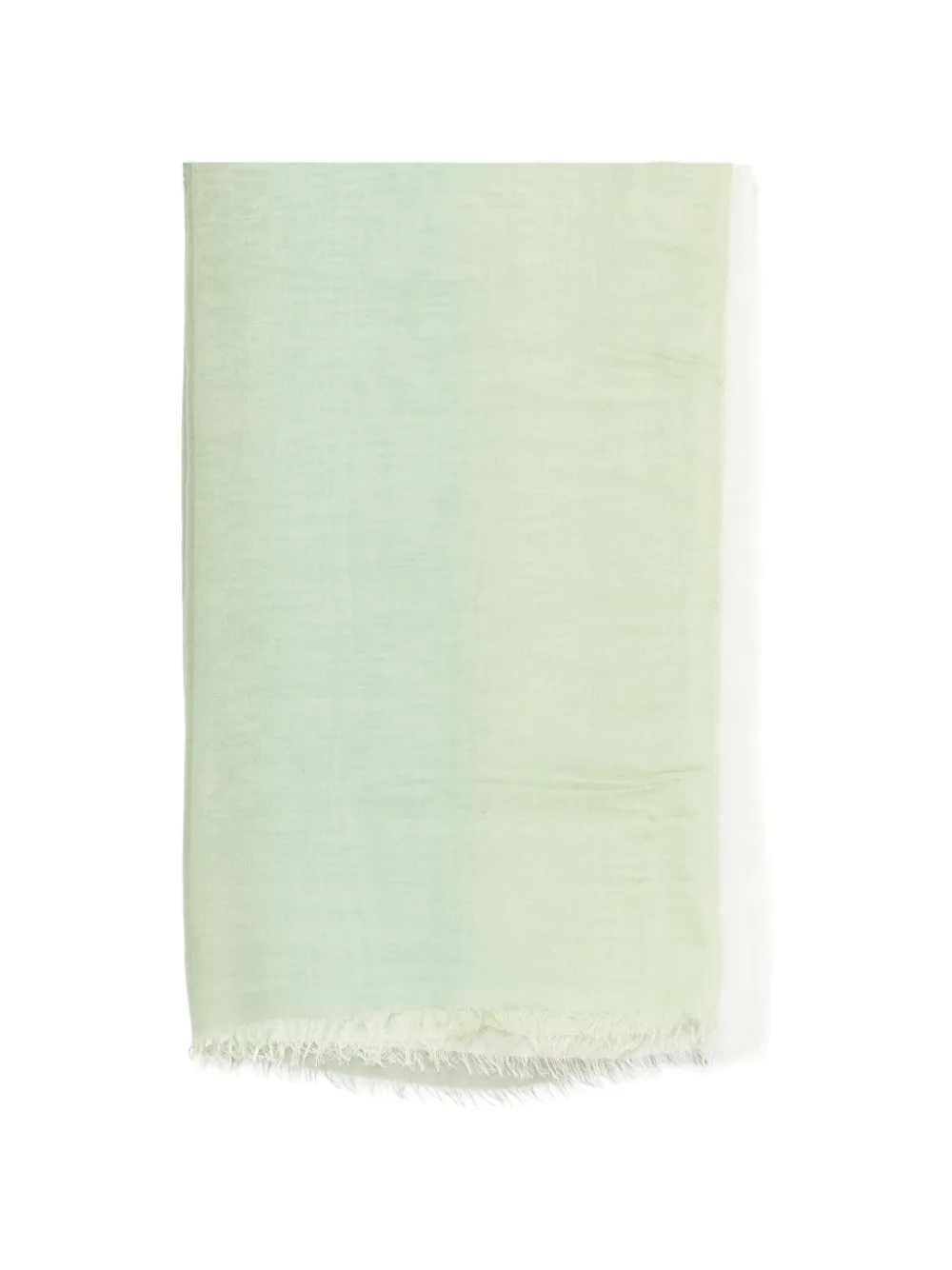 Faliero Sarti gradient frayed scarf - Verde